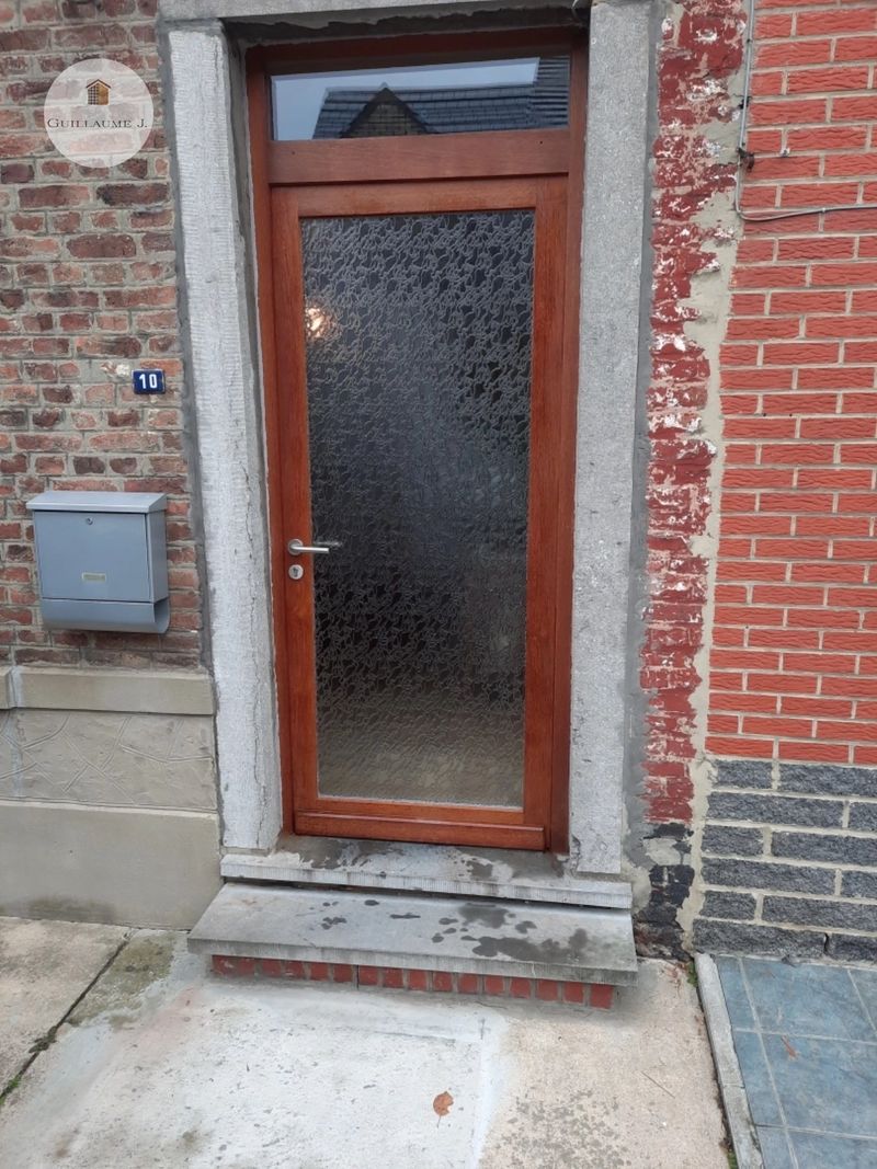 Porte d'entrée vitrée en bois – Guillaume Menuiserie