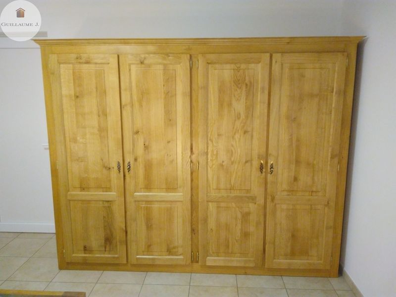 Armoire penderie en chêne – Guillaume Menuiserie