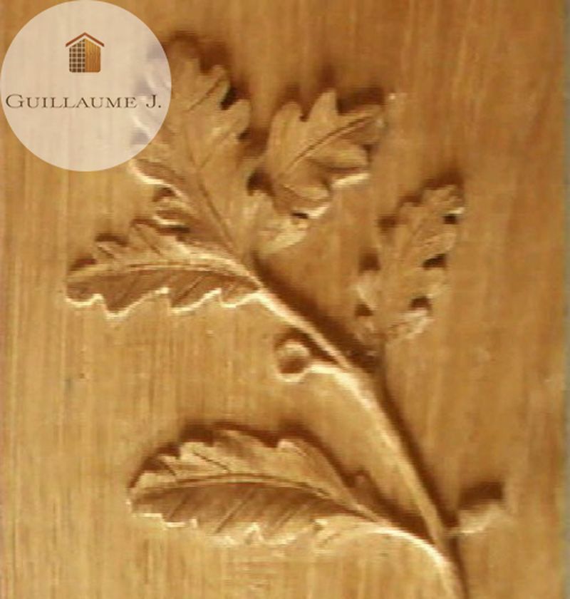 Motif de feuillage sculpté – Guillaume Menuiserie
