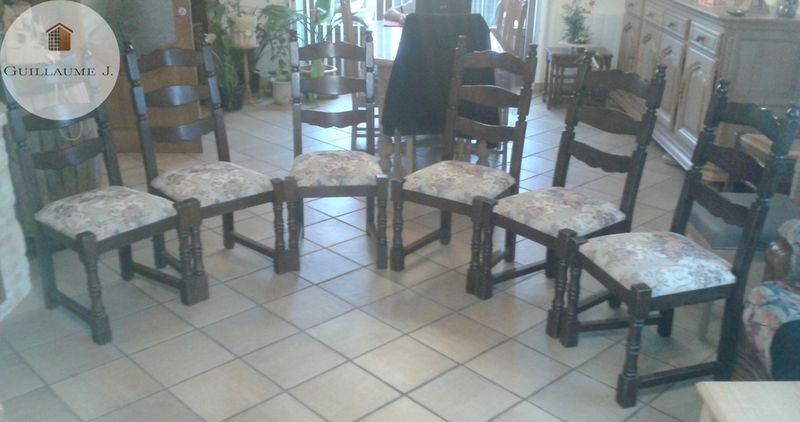Chaises regarnies – Guillaume Menuiserie